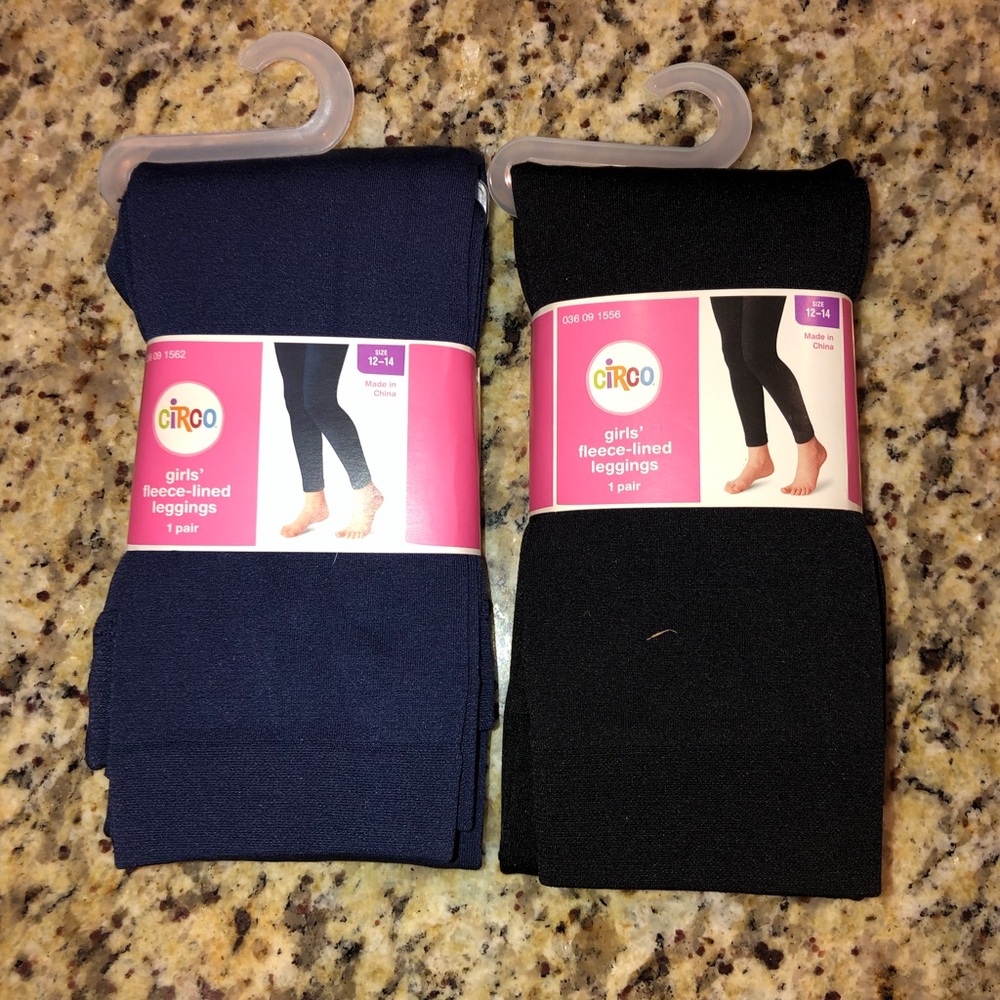 NWT 2 Girls’ Fleece Lined Leggings